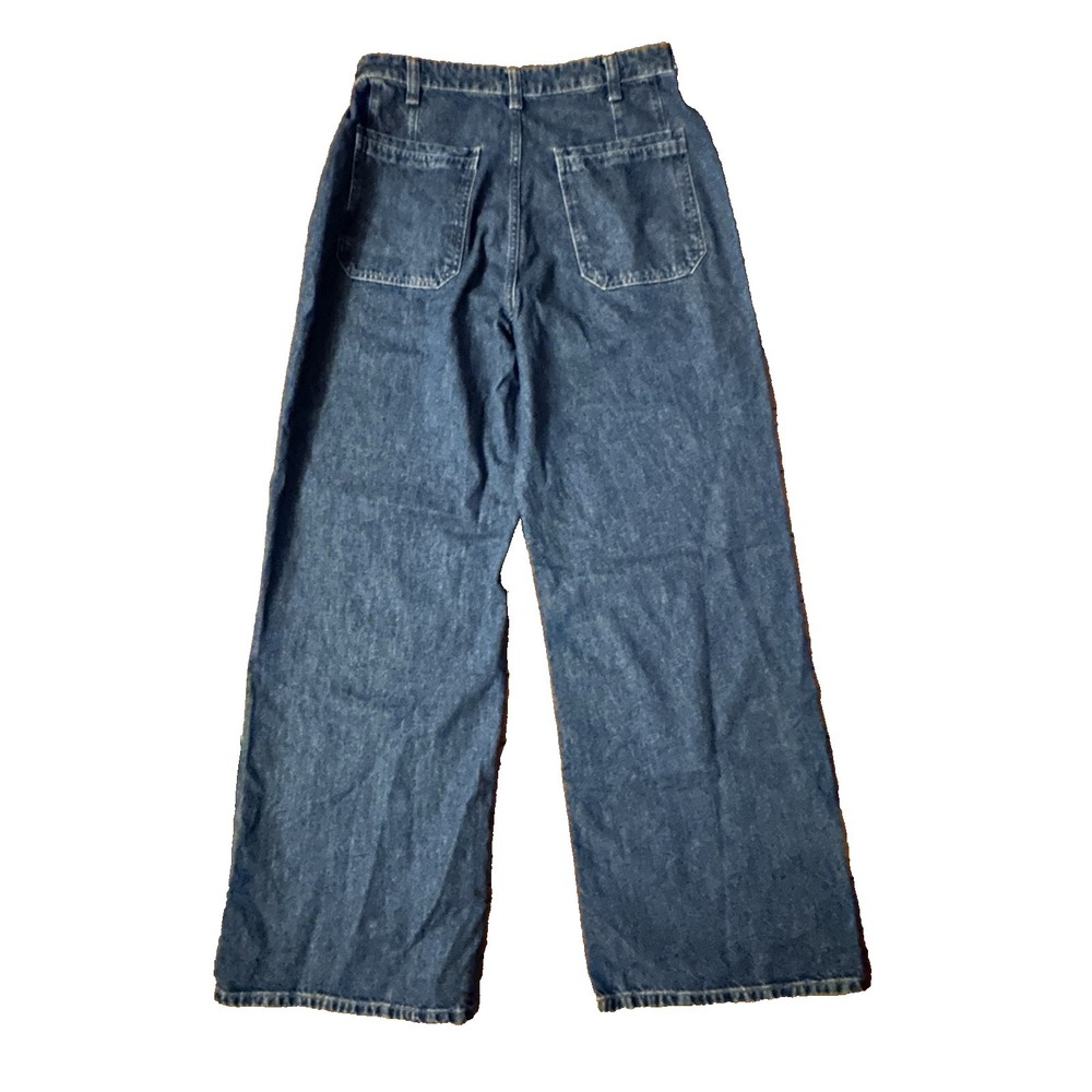 Free People Women's Size 31 Wide Leg Medium Wash Jeans - Picture 2 of 3